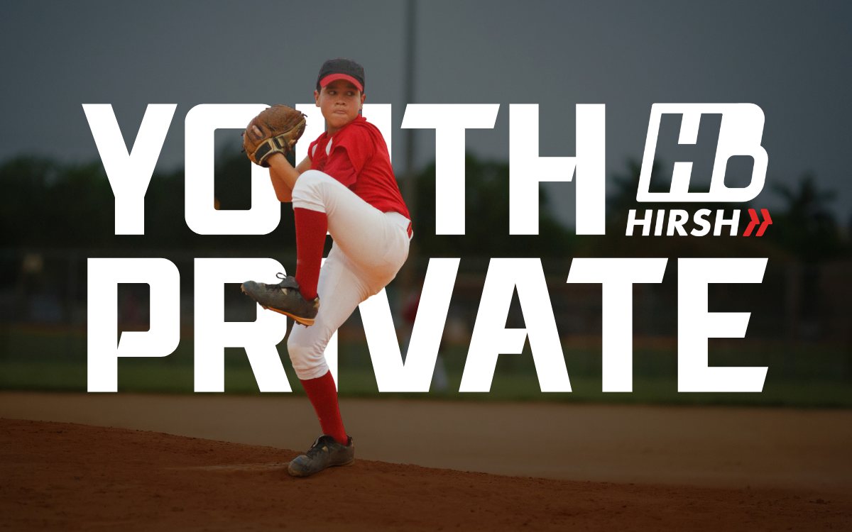 Youth Private — a young pitcher in his leg lift on the mound